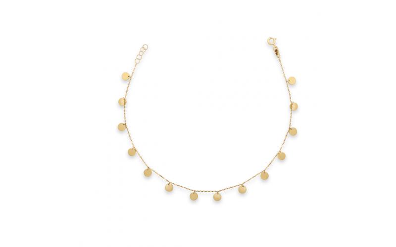 Rounded Charm Dangle Anklet