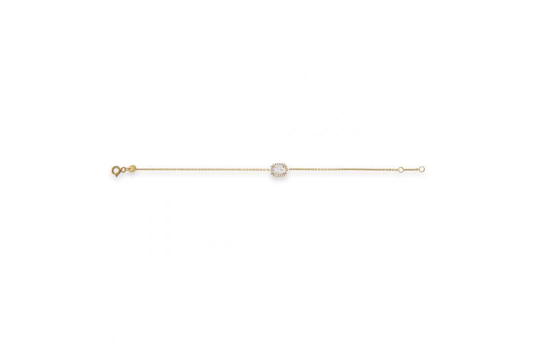 Dainty Bracelet with White Zirconia