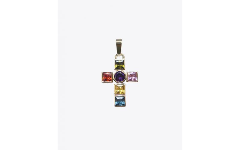 SHAMI - 
        
          
            Leadlight Cross Charm