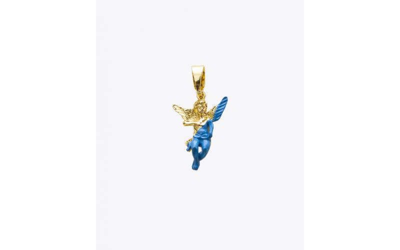 SHAMI - 
        
          
            Gold Enamel Dipped Angel Pendant