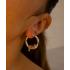 SHAMI - 
        
          
            Kitty Cat Silver Hoops