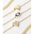 SHAMI - 
        
          
            Gallant Stone Heart Charm Necklace