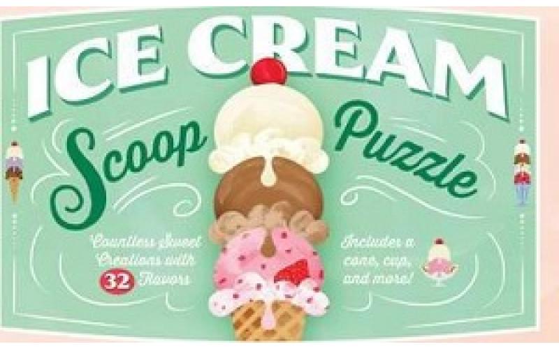 Ice Cream Scoop Puzzle: Countless Sweet Creations with 32 Flavors