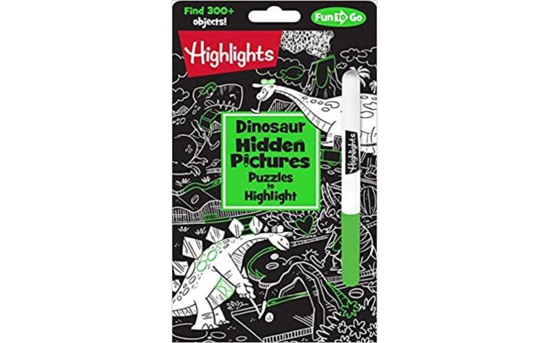 Dinosaur Hidden Pictures Puzzles to Highlight
