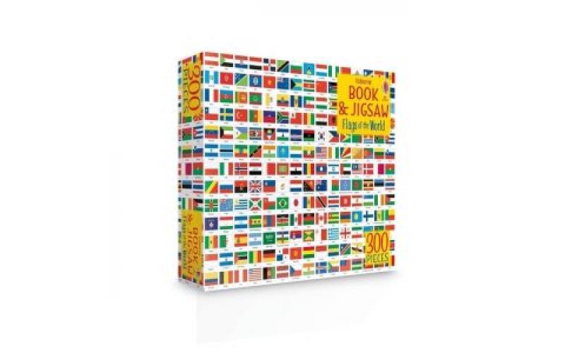 USBORNE BOOK AND JIGSAW FLAGS OF THE WORLD