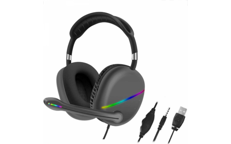 Headset Gaming AKZ025 RGB Black
