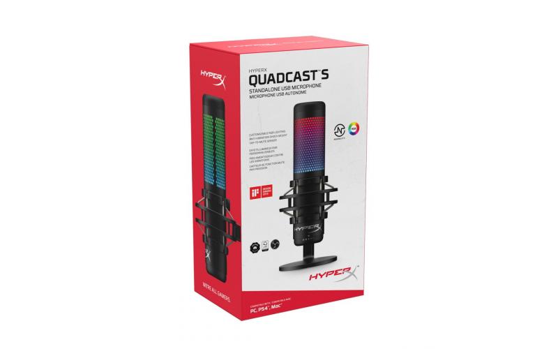 Mic HyperX QuadCast S RGB USB Condenser Microphone