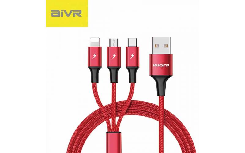 Mobile  3 in 1 Multi cable AIVR K27i