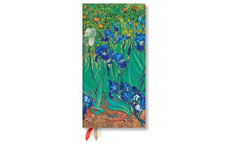 2023 Van Gogh\'s Irises Slim Horizontal Week Planner