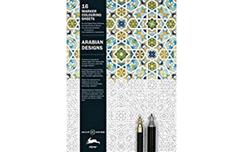 Arabian Patterns: Marker Colouring Sheet Book