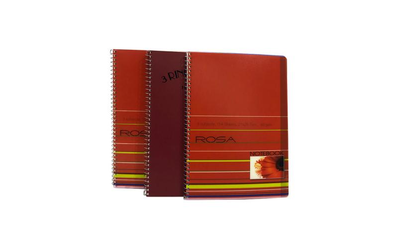 Yassin A4 Spiral Notebooks - Lined / Pack of 3