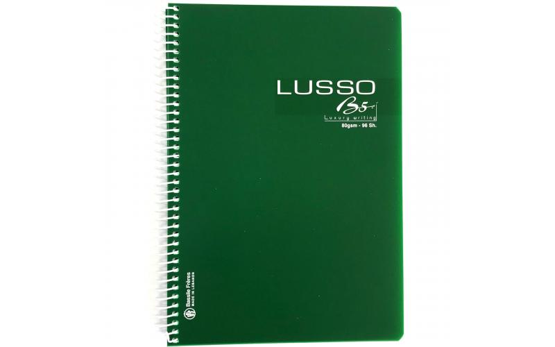 Bassile Freres Lusso PP Cover 96 Sheets Lined Spiral Notebook - B5