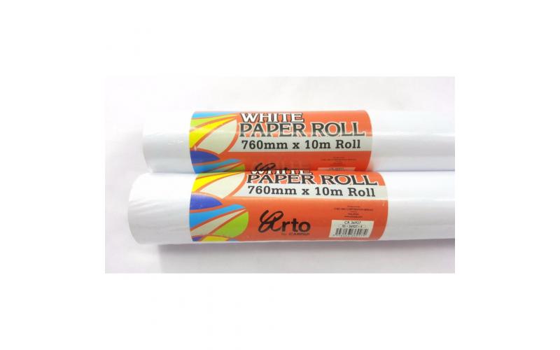 CampAp White Paper Roll - 10M