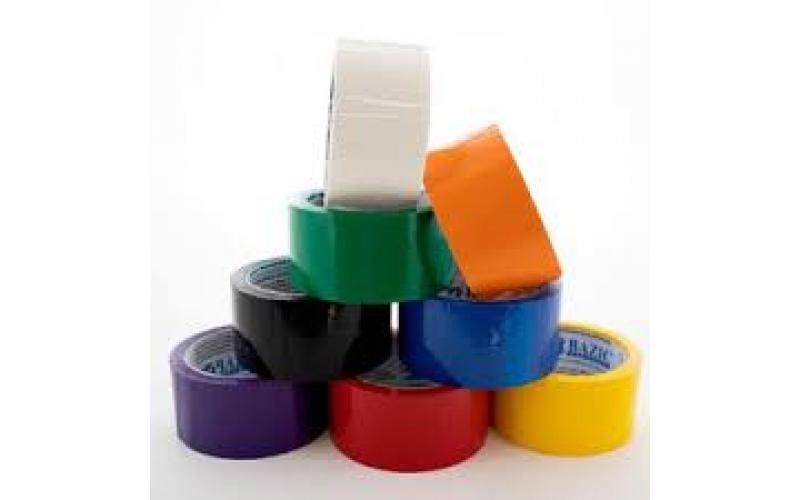 Bazic Sealing Tape 48 mm x 50 m Assorted Colors