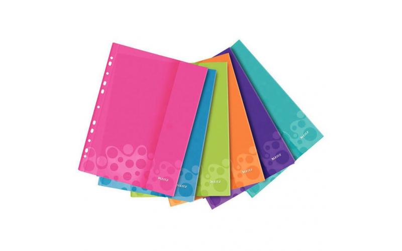 Leitz Punched Pocket with Flap A4 - Pack of 6