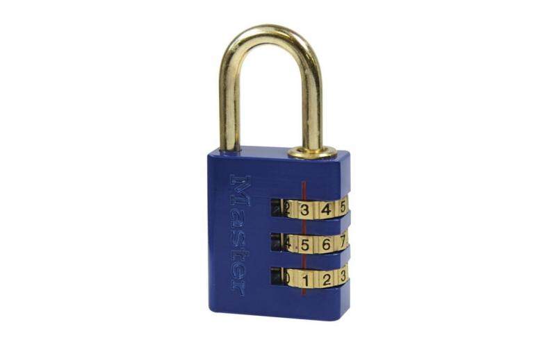 Master Lock 30mm Combination Padlock Blue