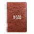 Bassile Nota Spiral Notebook 12x16cm Carton Cover 96 sheets