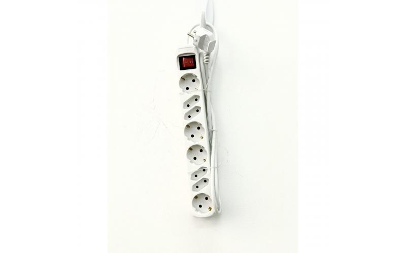 Grundig 8-Way Socket Power Extension Chord with Switch