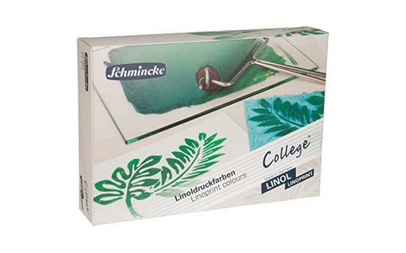 NEW Schmincke College Lino Print Colours Set 5x 75ml Tubes