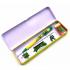 Melody Retro TMNT Metal Tin Pencil Case + Ruler + Eraser & 0.5mm Pencil  23x8x3 cm