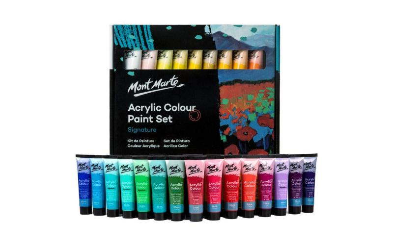 NEW Mont Marte Acrylic Paint Tube Set 36x36 ml