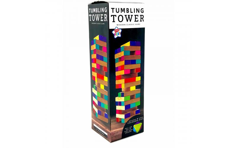 NEW IG Design Group Tumbling Tower Wooden Classic Game