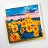 NEW Plaid Let\'s Paint By Numbers Sunflower Meadow On Printed Canvas 35x35 cm