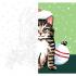 NEW Plaid Let\'s Paint By Numbers Christmas Kitten On Printed Canvas 35x35 cm