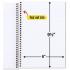 NEW Mead Five Star 2 Subject College Ruled Spiral Notebook 100 Sheets - A5