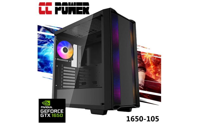 CC Power 1650-105 Gaming PC AMD Ryzen 5 3600x 6-Cores w/ GTX 1650 4GB DDR6