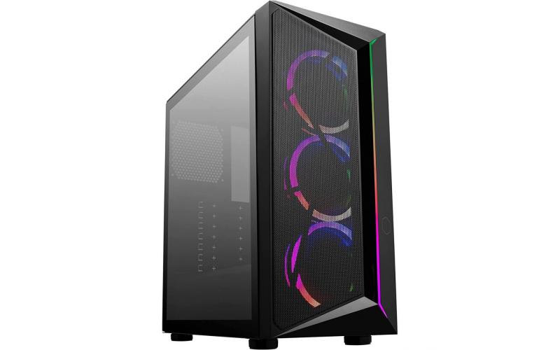 Cooler Master CMP 510 Mid-Tower w/ Mesh Intakes ARGB Edge Strip & Triple 120mm ARGB Lighting Fans