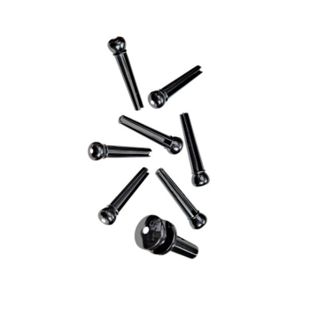 D’Addario Ebony Bridge & End Pins – PWPS10 | Accessories | Guitar accessories | General Parts