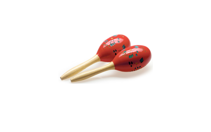 Pair of oval wooden maracas, flower finish | Drums & Percussions | Percussions | Handheld Percussion Pair of oval wooden maracas, flower finish | Drums & Percussions | Percussions | Handheld Percussion