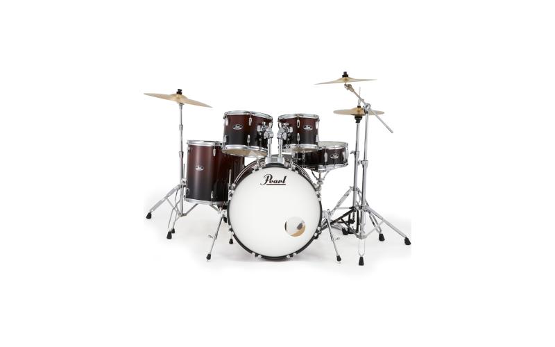 Pearl Roadshow Drum Set with BRD Cymbals – Garnet Fade Finish | Drums & Percussions | Acoustic Drum Kits