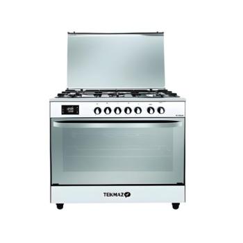 Takmaz Gas COOKER 90x60cm with Turbo Fan, Stainless Steel