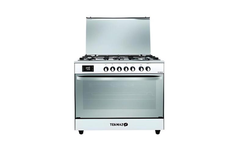 Takmaz Gas COOKER 90x60cm with Turbo Fan, Stainless Steel Takmaz Gas COOKER 90x60cm with Turbo Fan, Stainless Steel